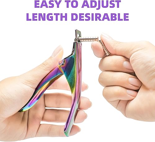 Miniatura 10 de Yaya - Cortaúñas postizas acrílicas con imanes, cortadores de uñas para puntas de uñas, cortador de puntas de uñas con medición de longitud,