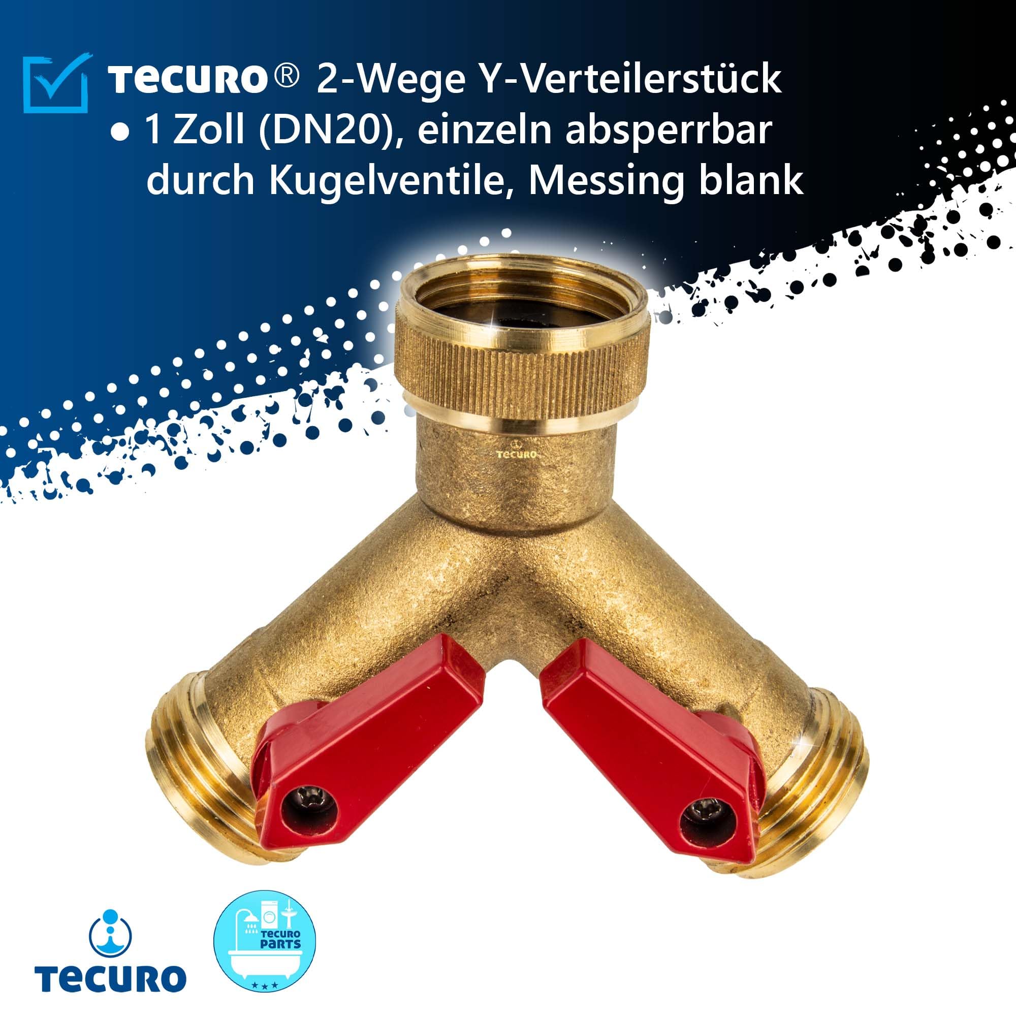 Raccordo a Y per tubo da giardino, distributore per rubinetto del tubo, standard europeo, connettore a 2 vie da 3/4 pollici | Leroy Merlin