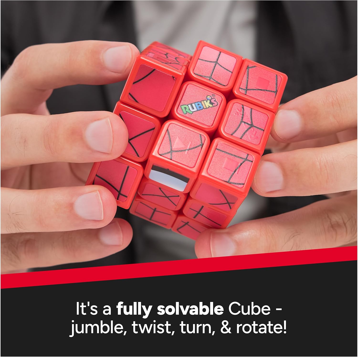RUBIK'S - Spider-Man CUBERS - Rubik Cube 3x3 - Adult Puzzle - Toys Puzzle Anti-Stress - 6071040 - Gift Child 8 Years + - Toys Children 8 Years +