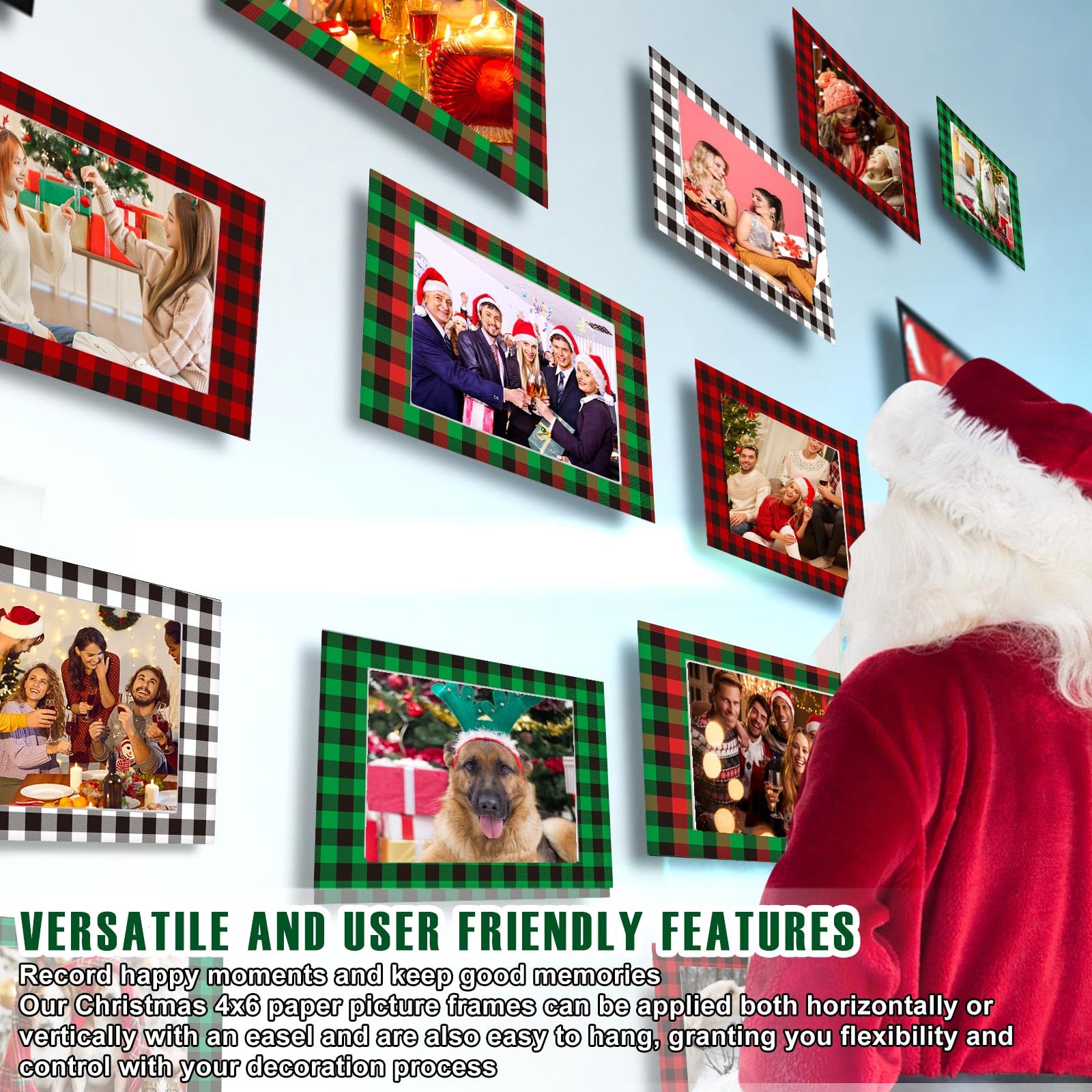 レトロ☆クリスマスフォトフレームカード　4点セット　平成レトロ Amazon.co.jp: Leinuosen 120個 クリスマス写真フレーム オーナメント