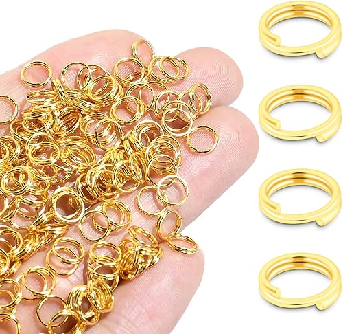 Miniatura 10 de 300 PCS anillos pequeños de plata de 6mm (0.236 pulgadas) para hacer joyas, anillos de salto divididos con doble bucle, collares, pulseras, aretes