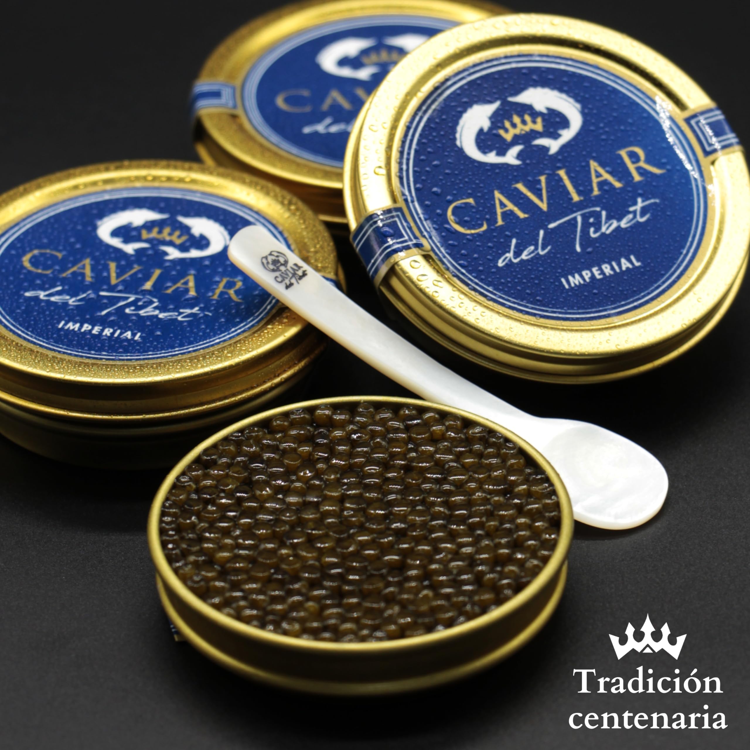 Caviar del Tíbet – Caviar Imperial 50 GR – Caviar de Esturión Ascipenser Schrenckii*Huso Dauricus – Huevas de Caviar – Caviar Gourmet