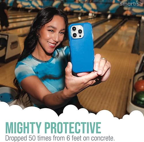 Miniatura 3 de Smartish Funda magnética para iPhone 15 Plus, Gripmunk compatible con MagSafe ligera + protectora, funda de agarre delgadafina con forro de