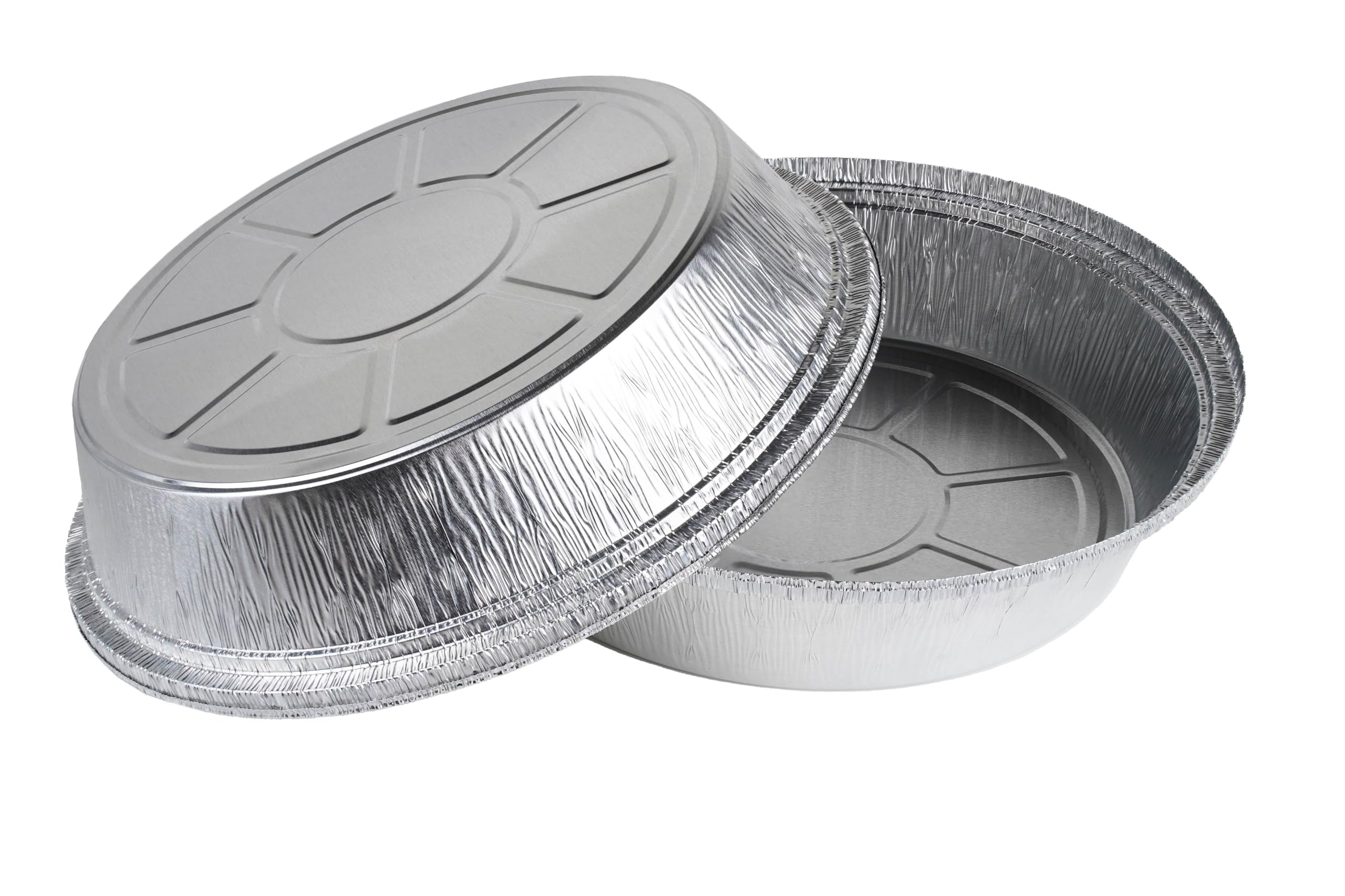Inoverse Aluminiowe Formy Do Pieczenia, Okrągłe Ø 23 cm, Jednorazowe Miseczki Do Linzera, Sufletu, Wysokiej Jakości