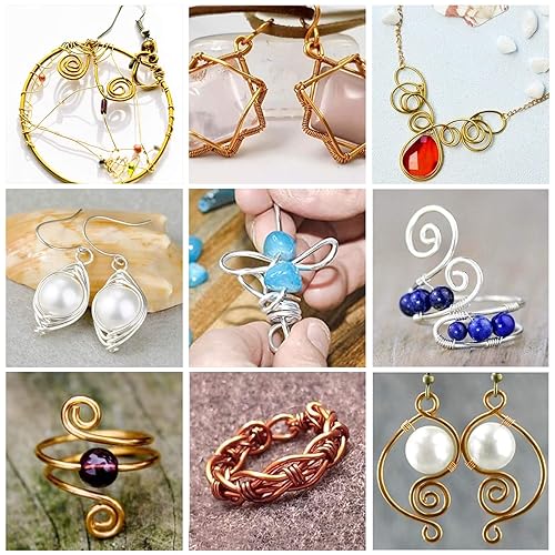 Miniatura 8 de BENECREAT - Alambre de cobre de color permanente, calibres 182022242628