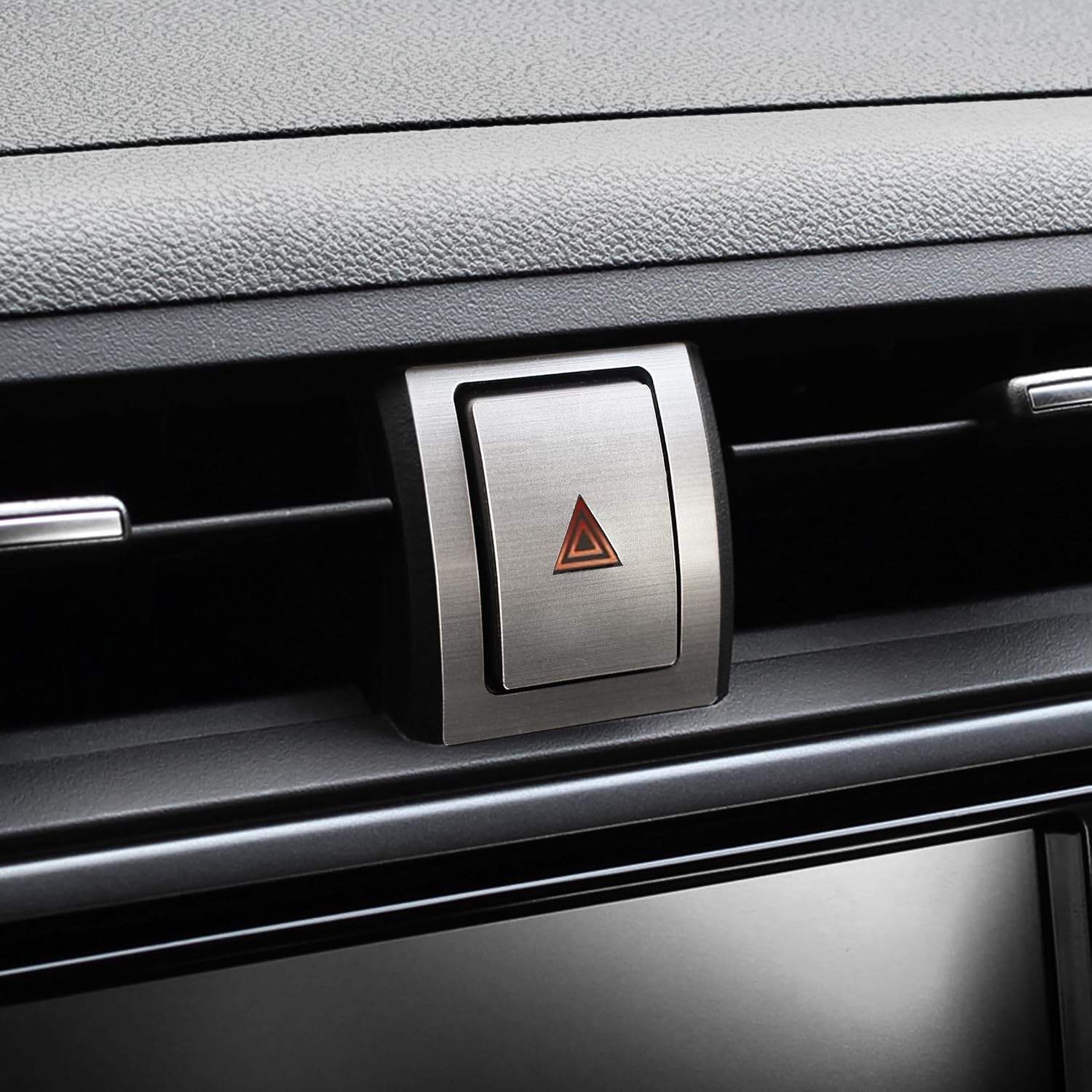 BARZA GR86 Hazard Switch Cover Made in Japan – Brushed Finish Acrylic Resin Interior Trim, Custom Fit for Toyota GR86 (ZN8) 2022-2026,