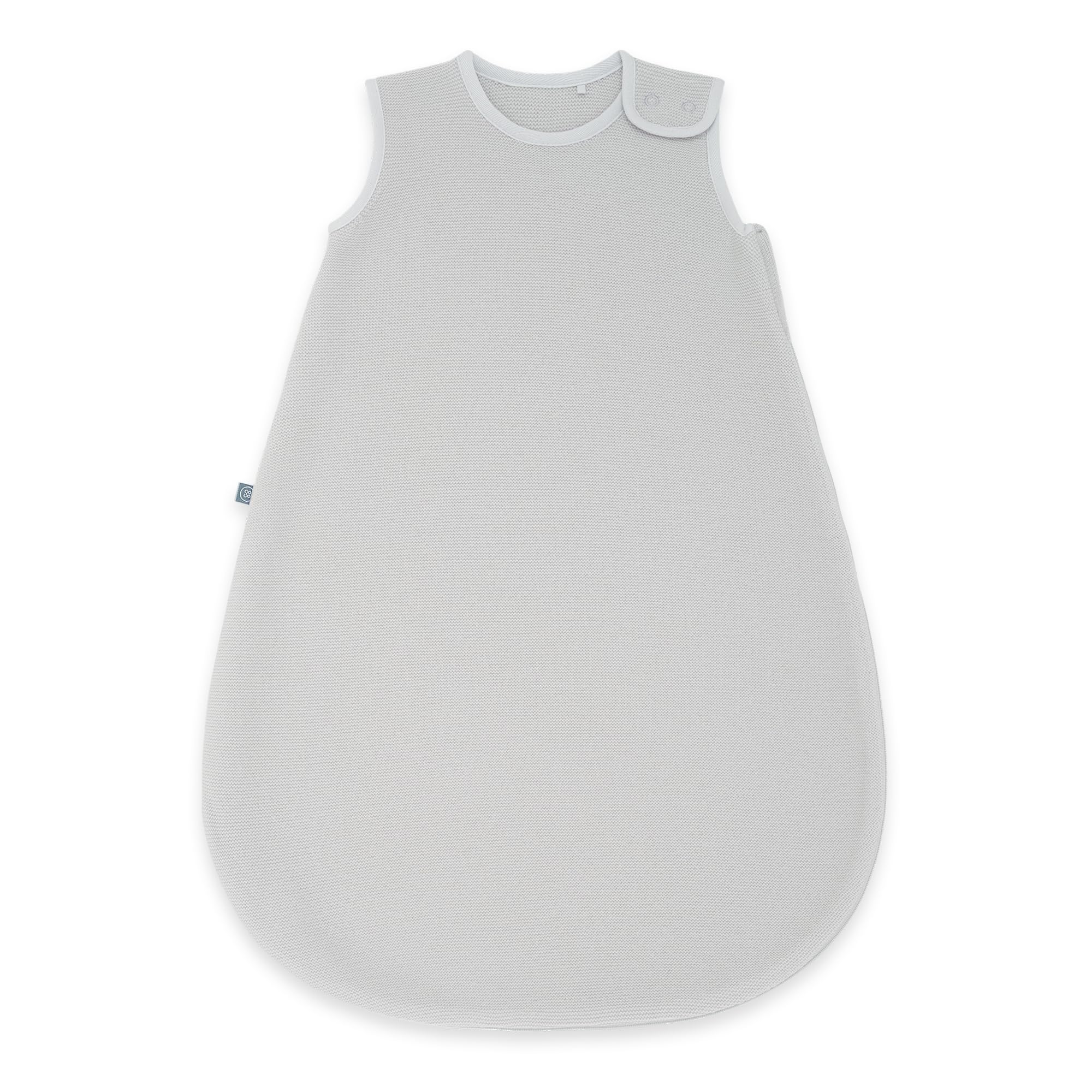 emma & noah Merinowolle Baby Schlafsack 1.0 TOG, Ganzjahres Schlafsack für den Frühling, Sommer und Herbst, 100% Wolle, Strampelsack für Neugeborene (Essential Grau, 80)