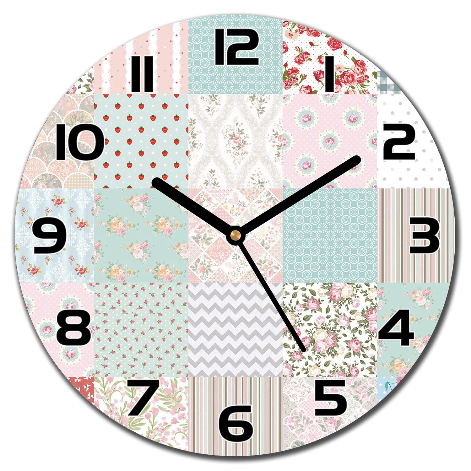 Horloge en verre cuisine lisible et robuste pour habiller vos murs vides