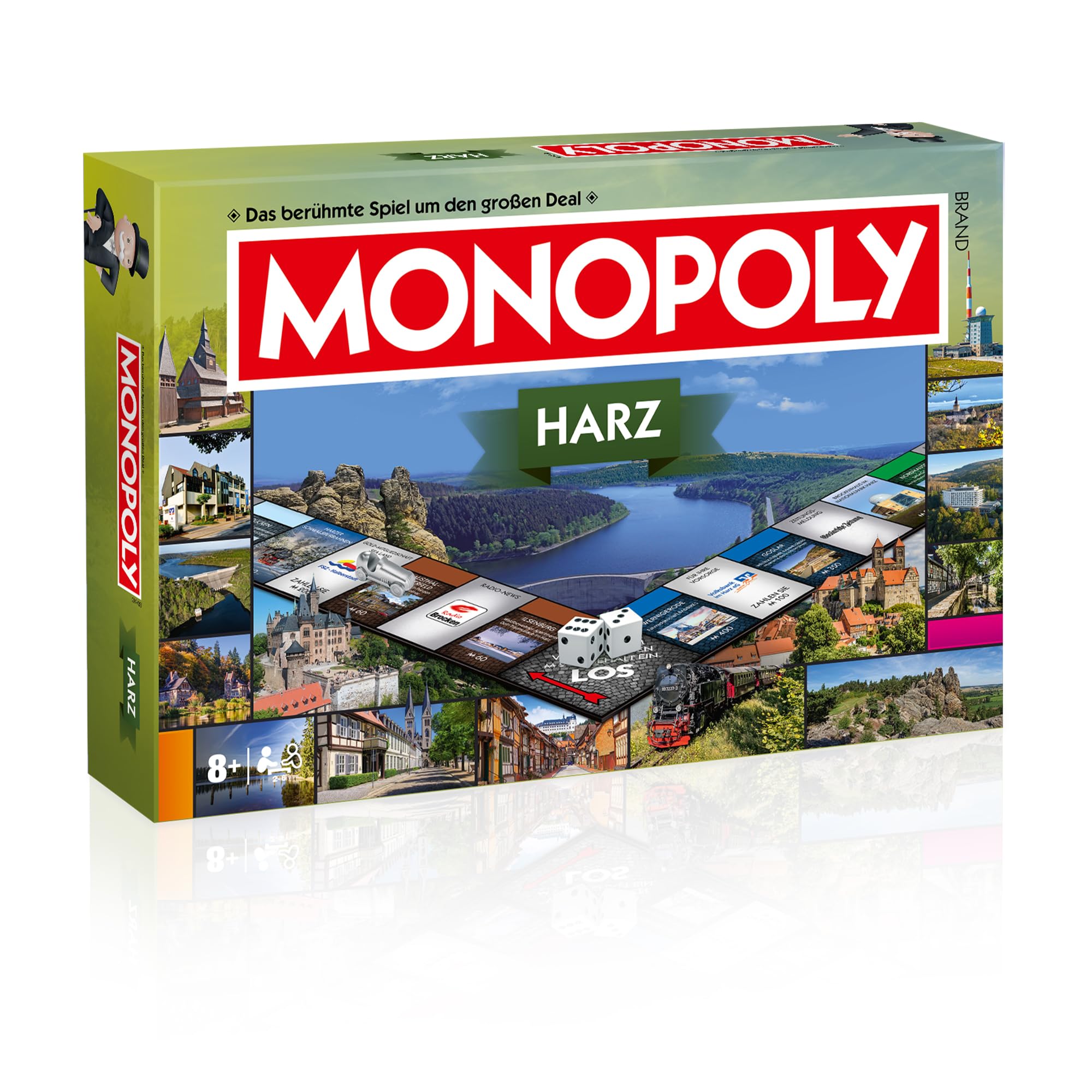 Monopoly Harz – Regional-Edition von Winning Moves | Brettspiel mit Harz-Städten & Sehenswürdigkeiten | Familienspiel für 2–6 Personen ab 8 Jahren | Geschenkidee & Souvenir