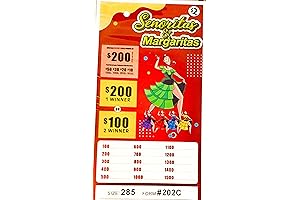285-Count Seal Cards Holders - Pull Tabs Bingo Tickets Senoritas and Margaritas