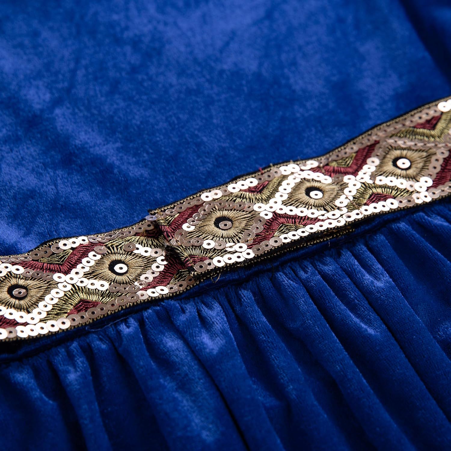 Pettigirl Girls Renaissance Queen Rose Dress Up Cosplay Royalty Medieval Princess Fancy Costume - Image 6