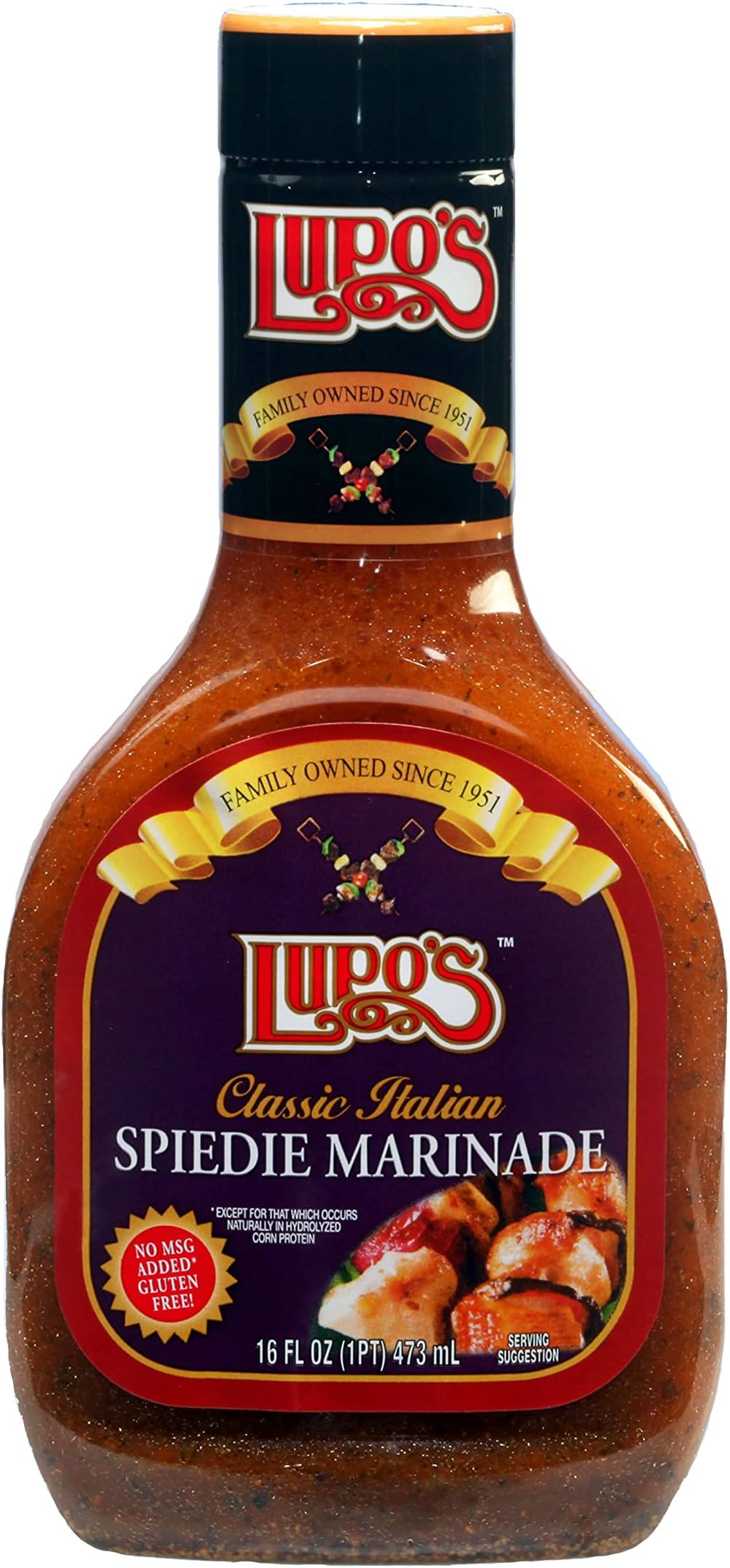 Lupo's Original Endicott Style Spiedie Marinade Sauce 16oz
