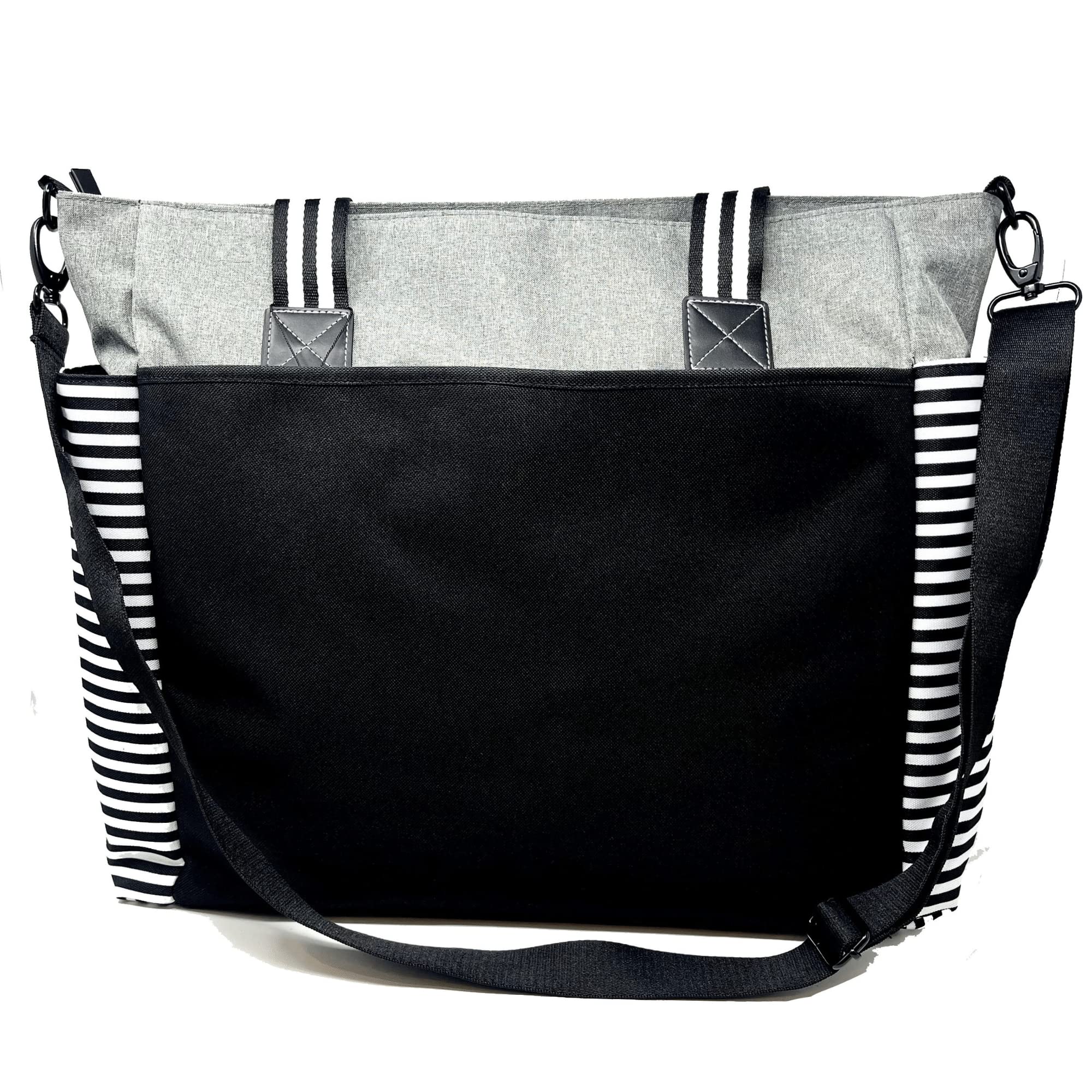 Brooke & Jess Designs Large Work Tote Bags with Pockets for Women - Travel Carry-on Laptop Bag