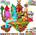 Magnetic Blocks - 150PCS Light Up Magnetic Building Blocks Ghost Castle Magnet Cubes Toy for Kids Boys Girls Age 3 4 5 6 7 8 9 10,Cute Fun STEM Montessori Sensory Building Blocks Toys