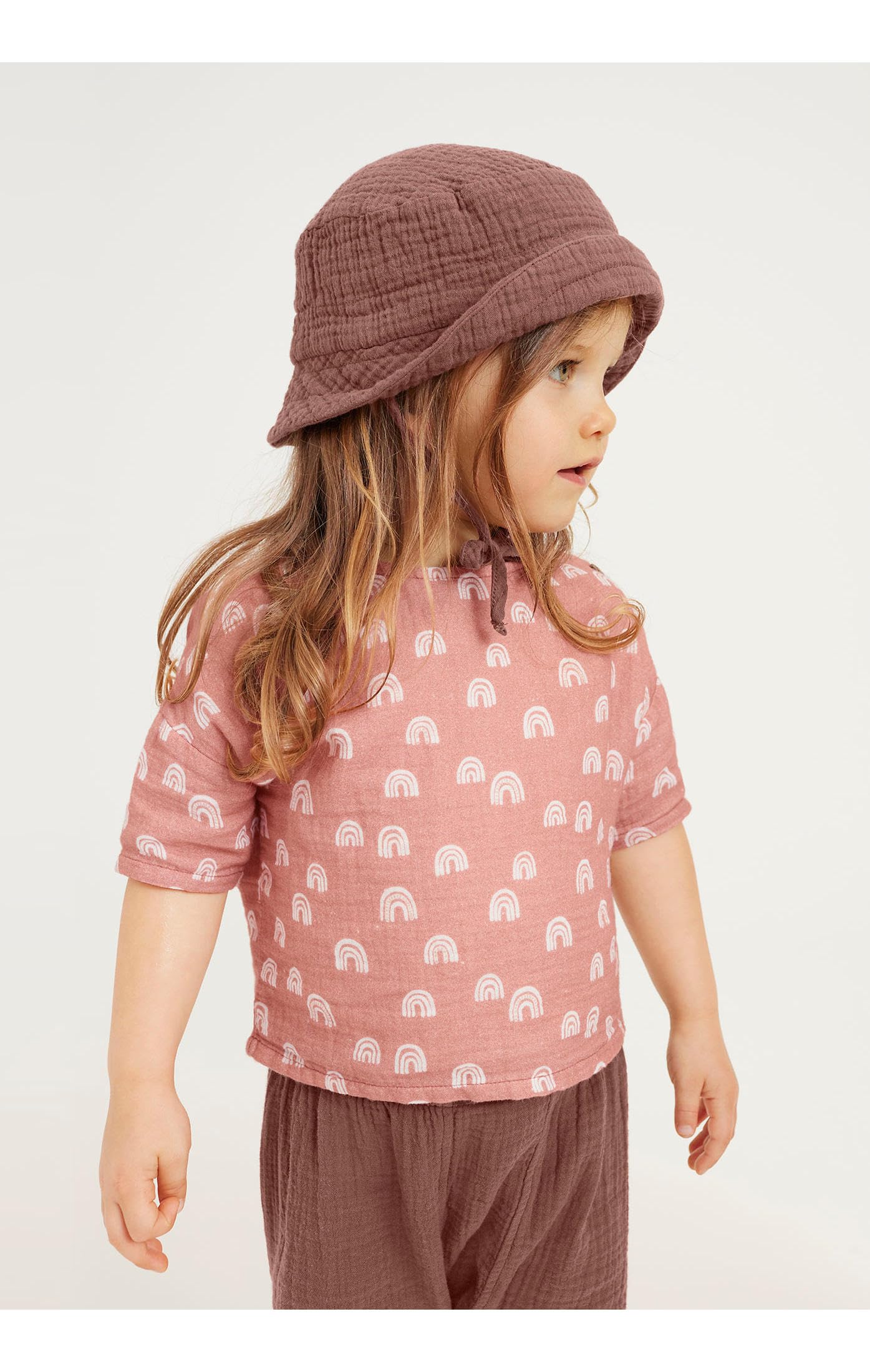 hessnatur Musselin-Set Sonnenhut & Tuch | Baby-unisex