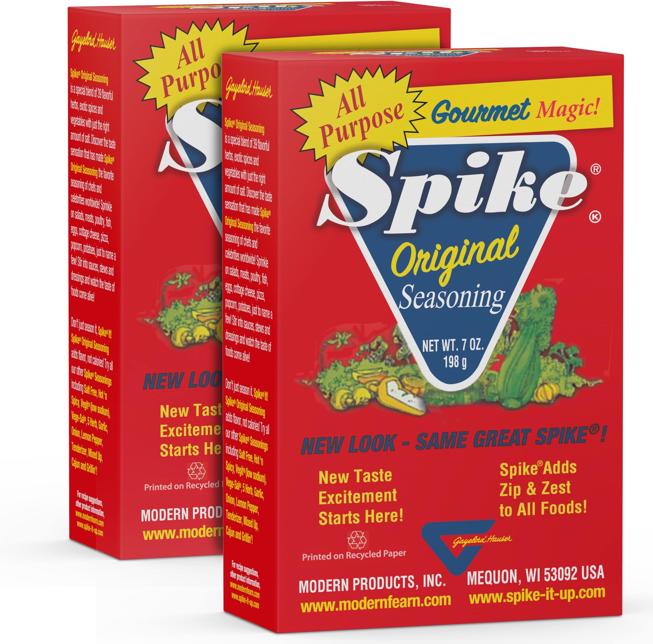 Original All-Purpose Seasoning Salt, Herb, Veggie & Spice Blend 2-Pack – Seasonings & Spices, 7 Oz Ea