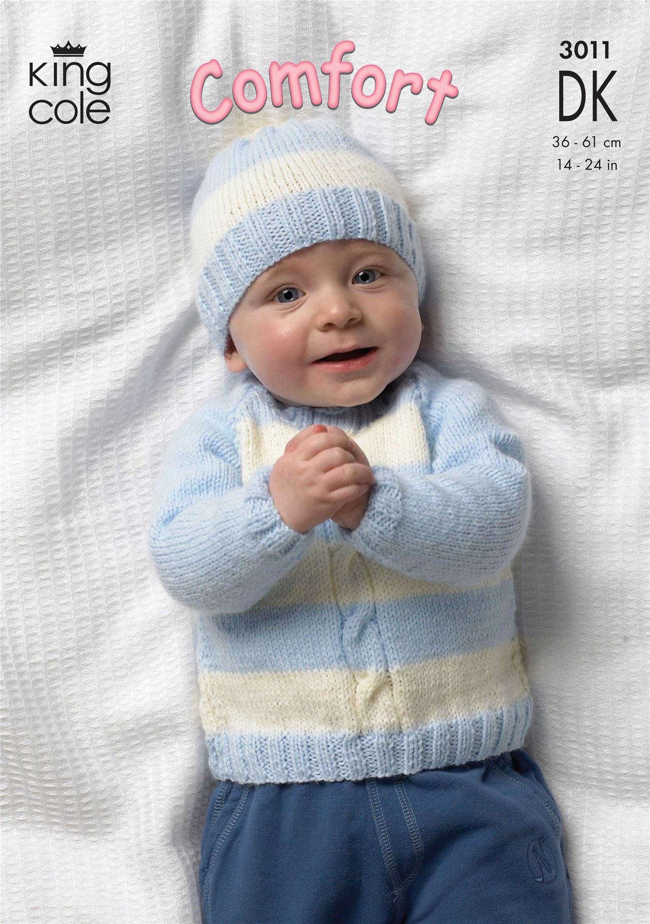 King Cole Cardigan, Sweaters, Hat and Mittens in Comfort DK - 3011