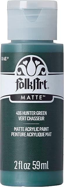 FolkArt Acrylic Paint in Assorted Colors (2 Ounce), 406 Hunter Green