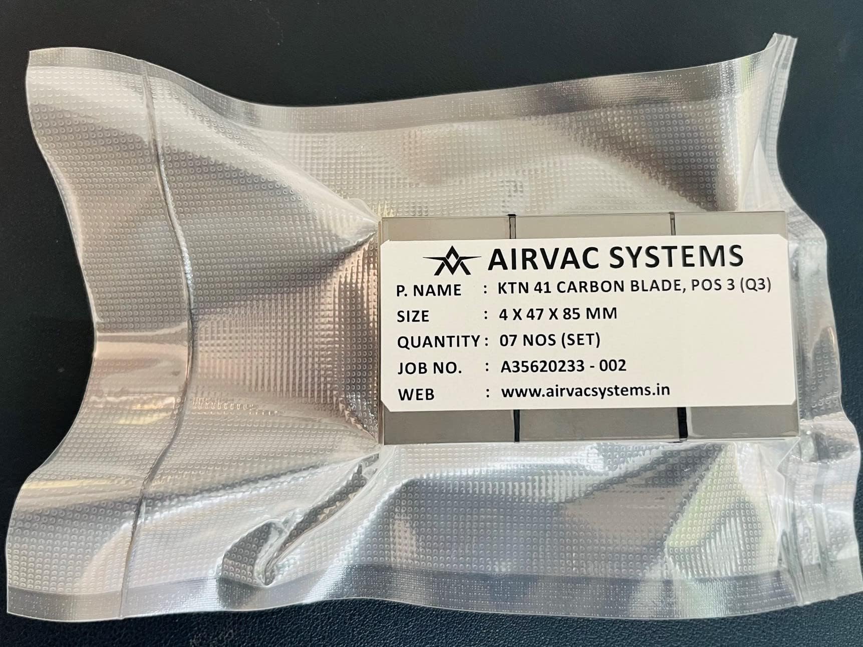 Vacuum Pump Vanes 4 x Carbon Vanes Milking Machine