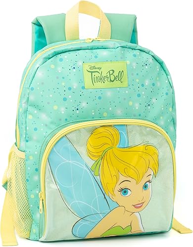 Miniatura 2 de Disney Tinker Bell - Mochila con purpurina verde con correas ajustables para niñas, Verde, Tamaño único