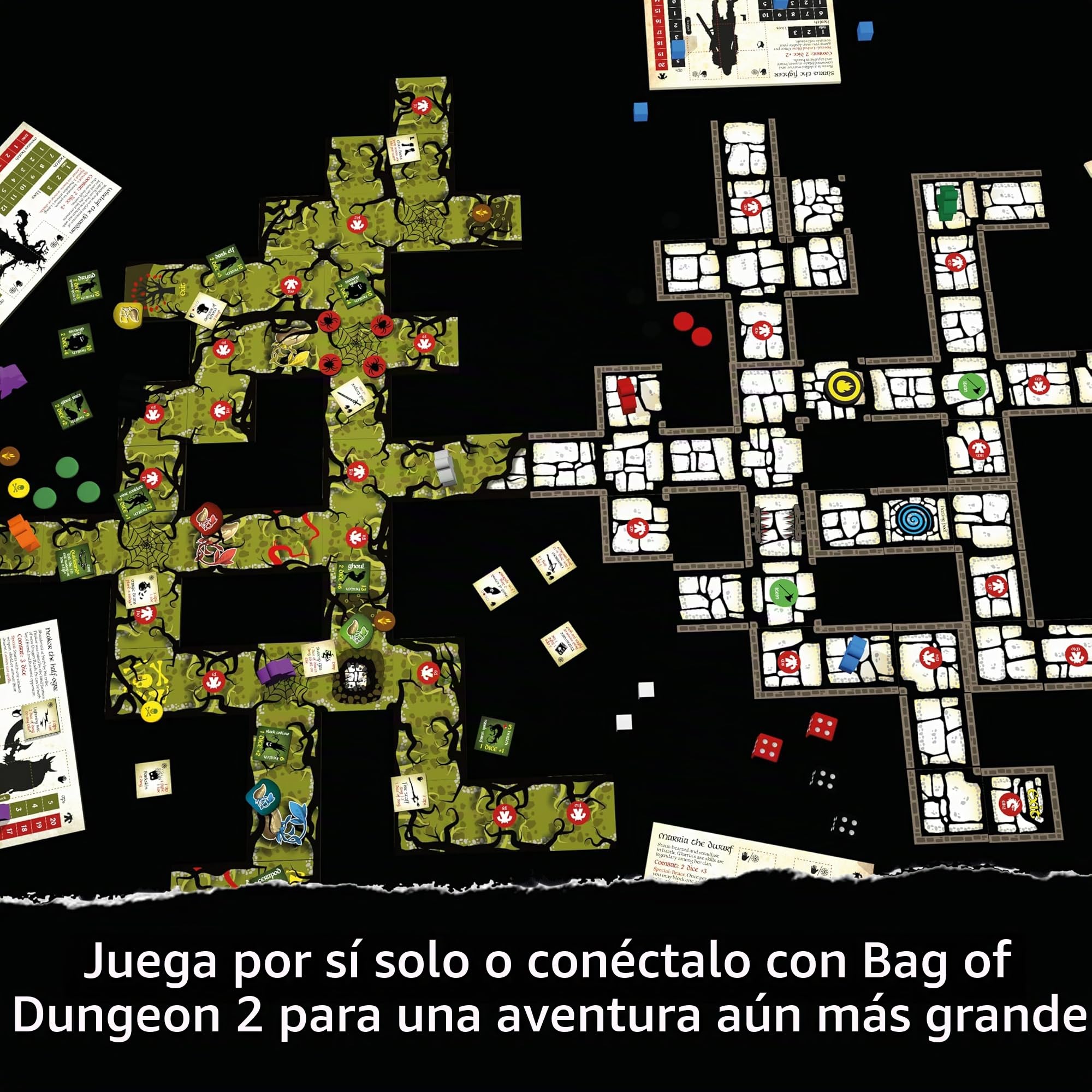 Bag of Dungeon – Fantasy Adventure Board Game for Families & RPG Fans | 1–4 Players, Ages 7+ | Classic Dungeon Crawler | Quick Play, Portable Tabletop RPG with Endless Replayability