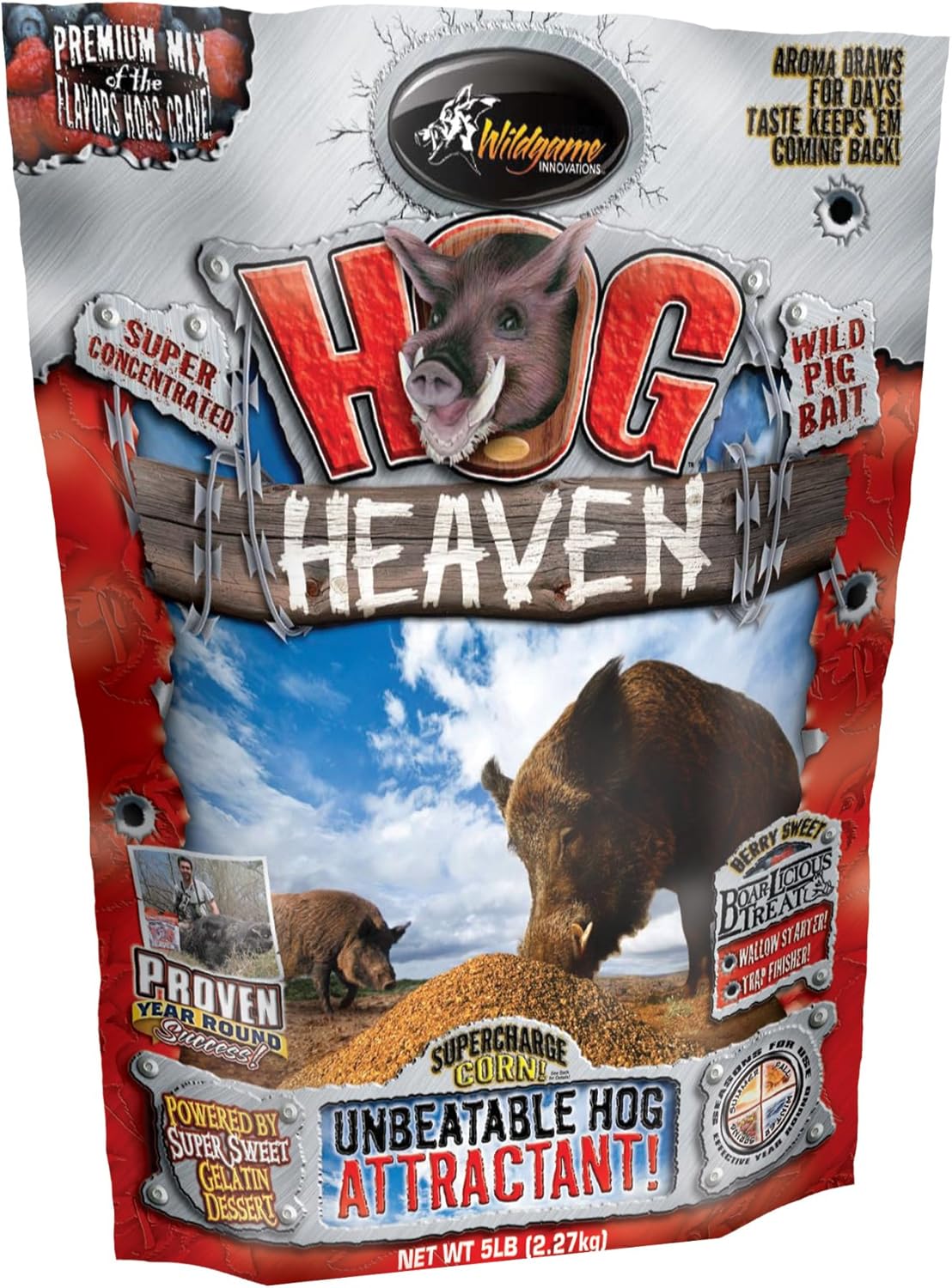 Wildgame Innovations Hog Heaven, Brown : Hunting Game Feeders : Sports & Outdoors
