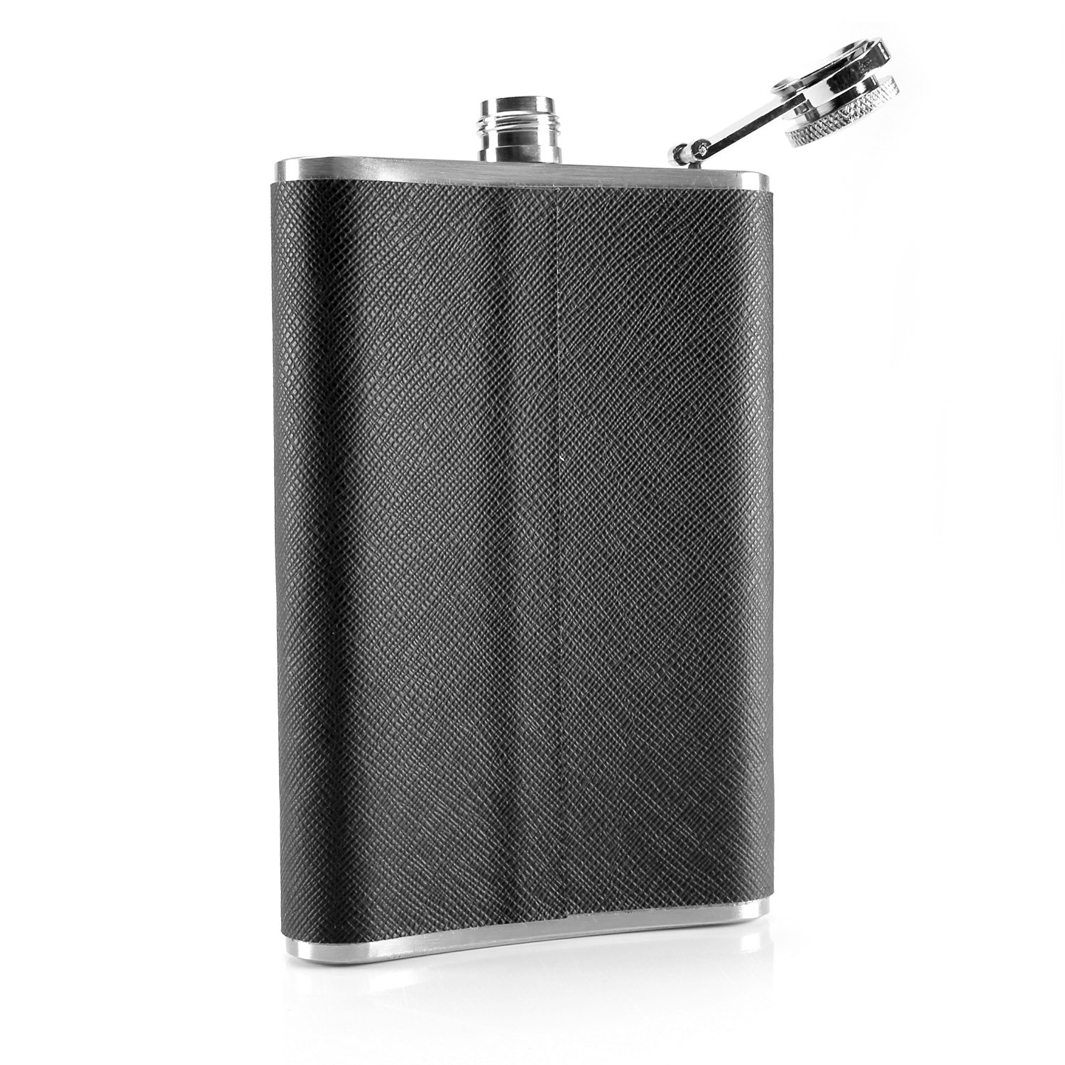 Flachmann Aus Edelstahl 150ml - Auslaufsicher Mit Trichter Für Whisky & Schnaps