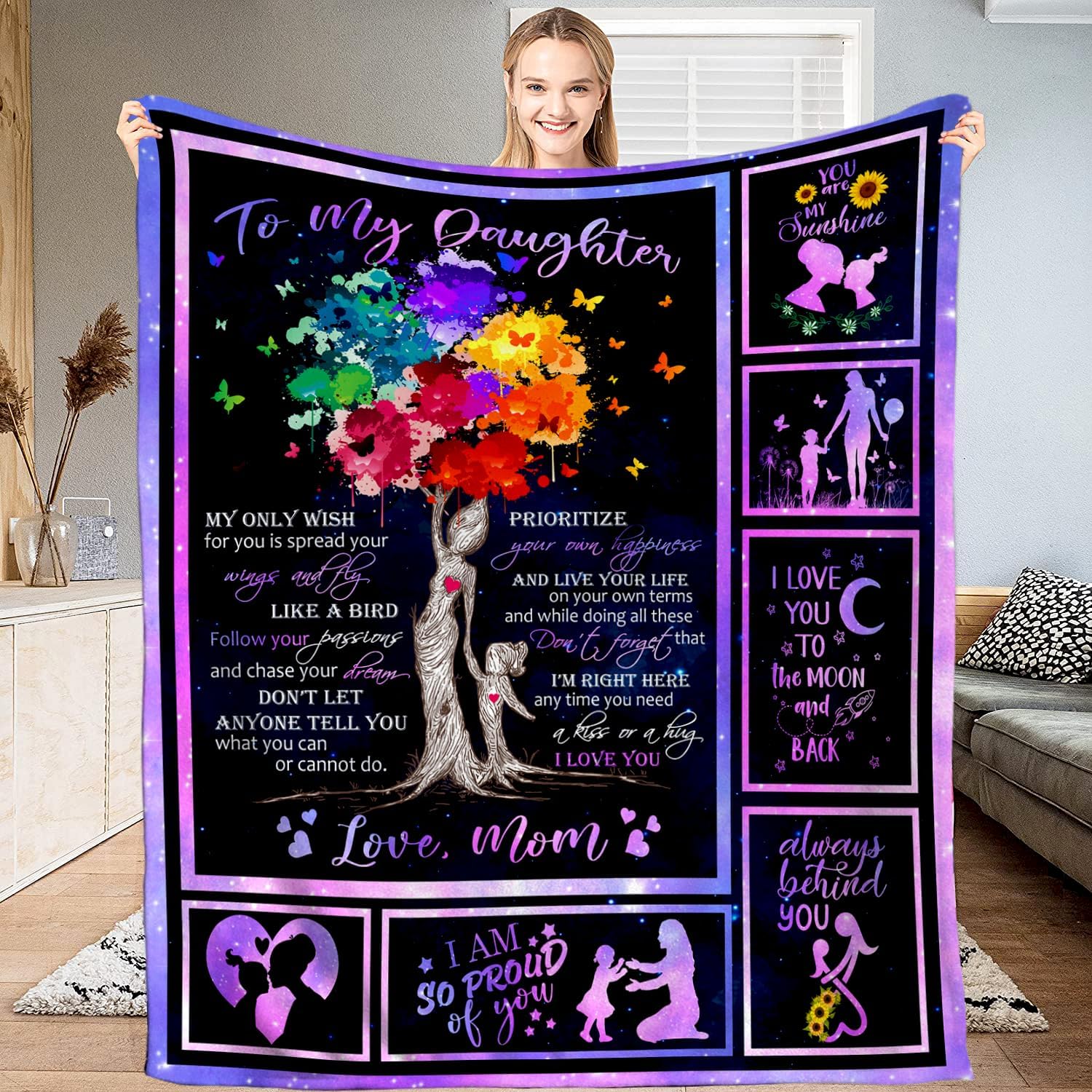 To Our Daughter Blanket From Mom And Dad