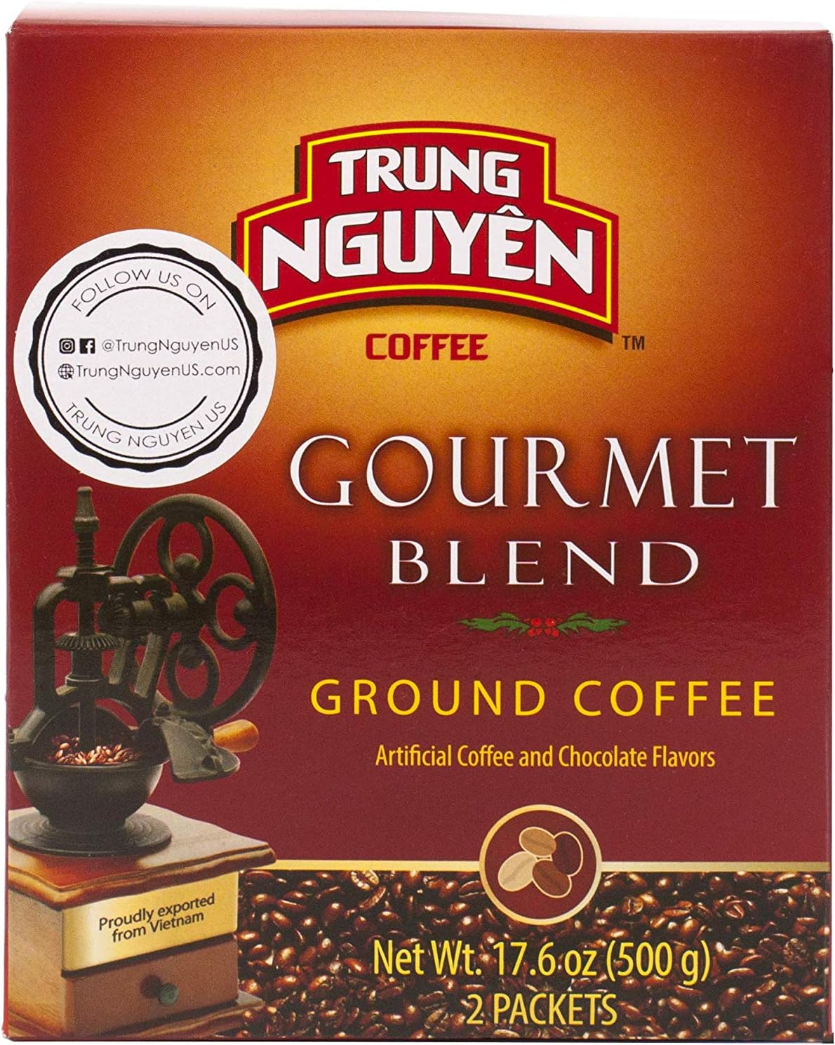 Trung Nguyen Gourmet Blend 2 packets 17.6 oz