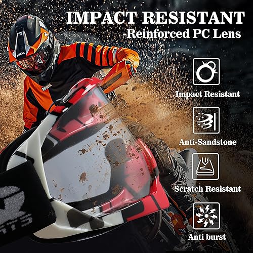 Miniatura 5 de Gafas de motocross, gafas de motocross, gafas de motocross, gafas de ATV, gafas de equitación, gafas de esquí MX