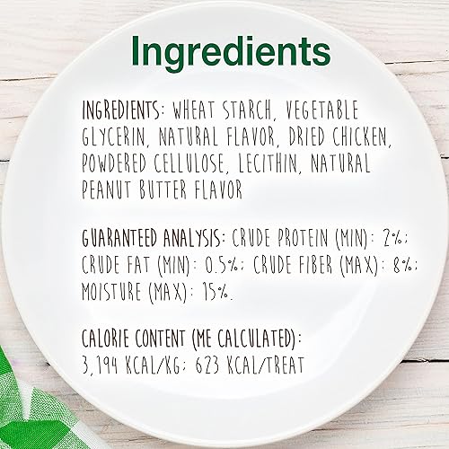 Miniatura 5 de Nylabone Healthy Edibles - Premios para perro para masticar, todo natural, larga duración sabor a mantequilla de maní (Peanut Butter) 1 unidad