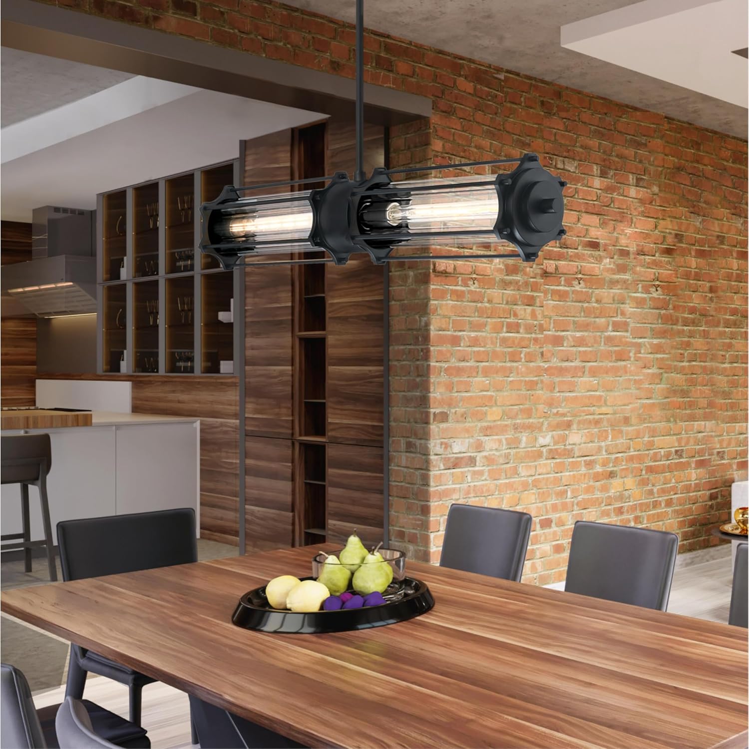 Westinghouse 4518820 6.5 Watt (75 Watt Equivalent) T9 Dimmable Clear Filament LED Light Bulb, Medium Base, 6 Pack