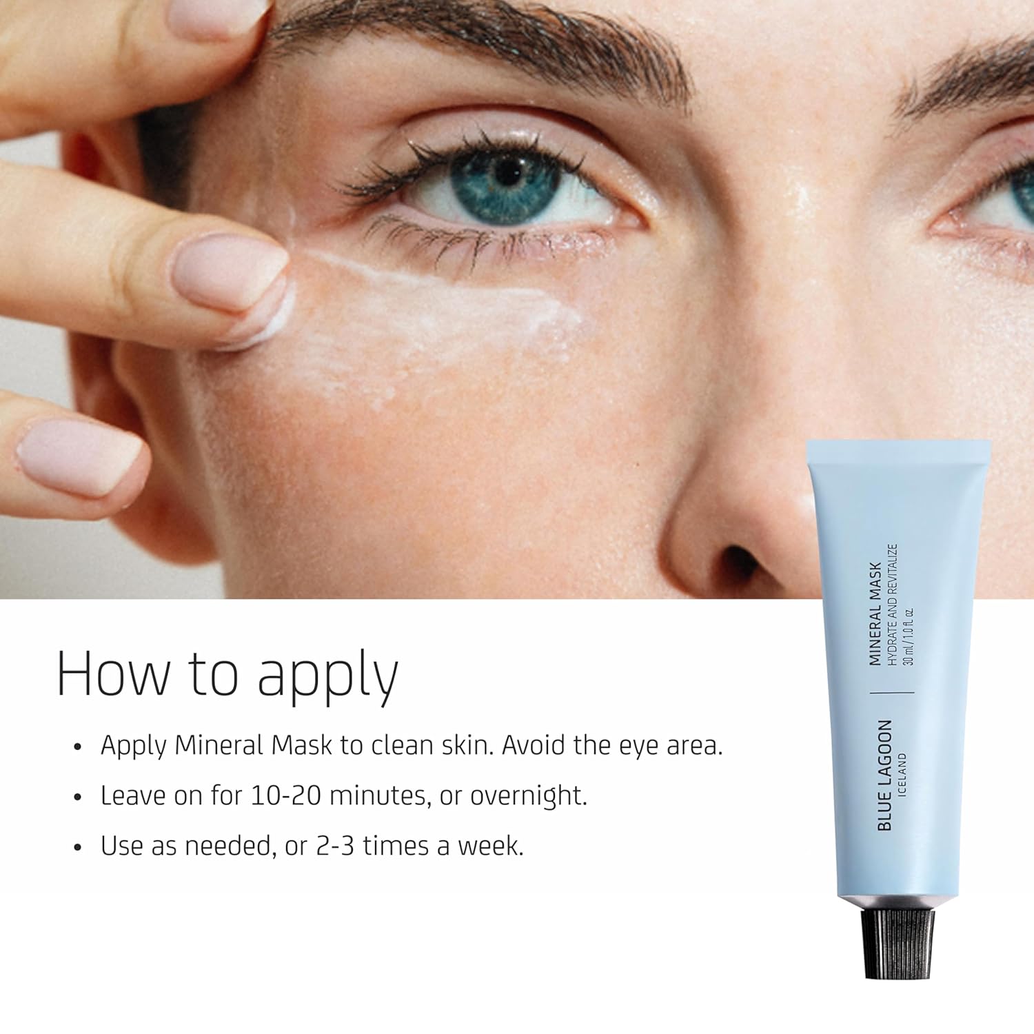 Blue Lagoon Skin Science - Hydrating Overnight Mineral Face Mask - Hydrating Face Mask - Overnight Mask - Moisturizing Face Mask - Overnight Face Mask - Bioactive Icelandic Skincare (1 fl oz | 30 ml)