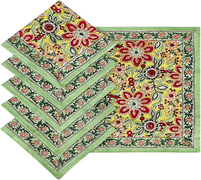 Servilletas de Algodón 20x20 pulgadas Set de 4 Verde Salvia miniatura 9