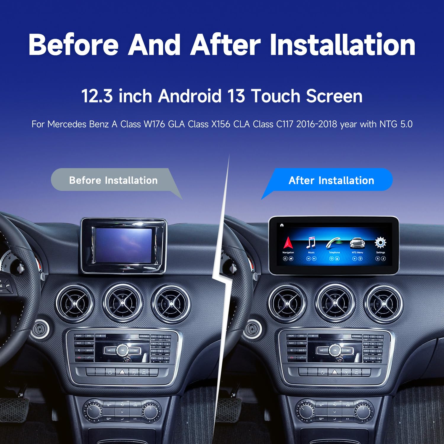 Amazon.com: ZBARK Android 13 Car Radio 12.3 Inch Touchscreen for