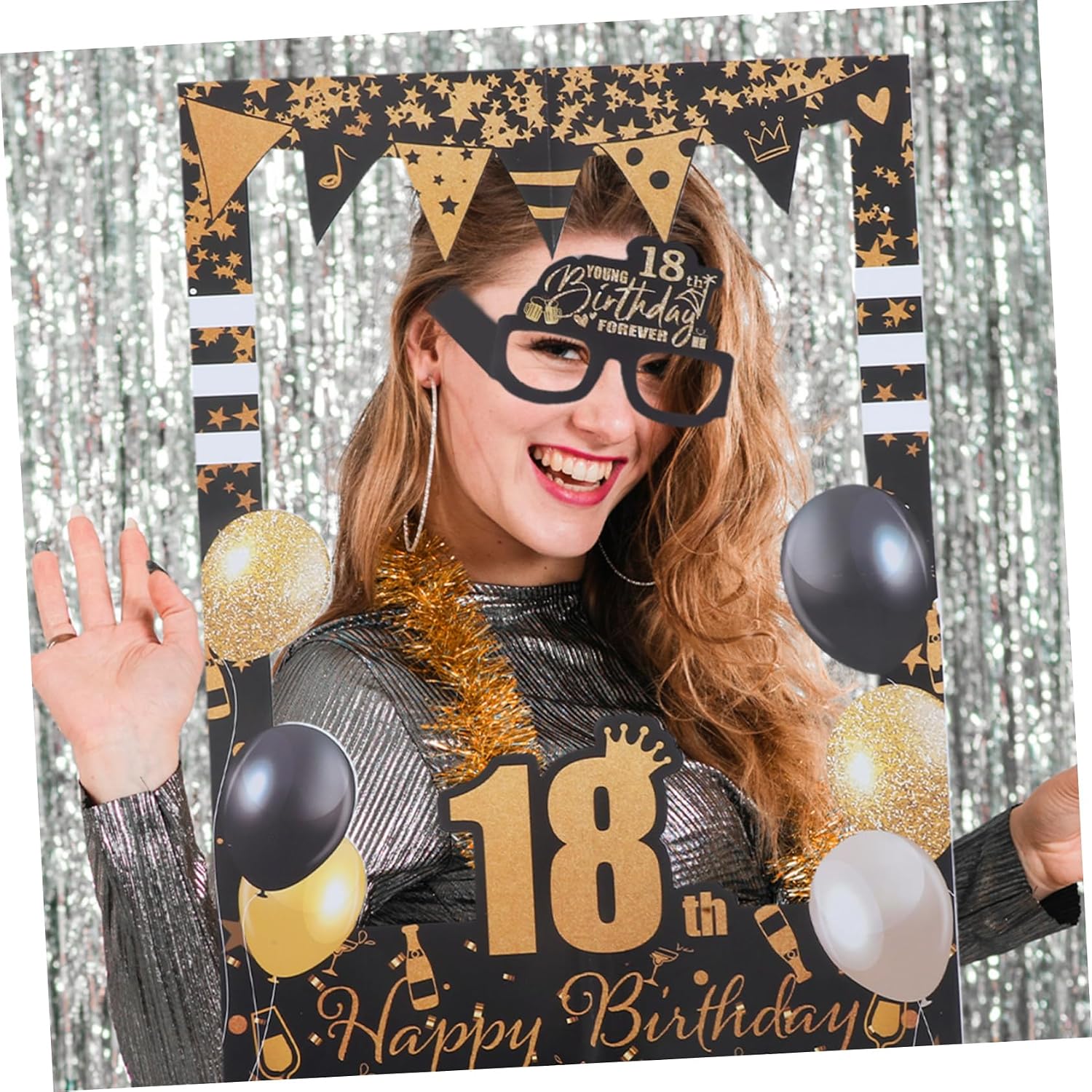 Alipis 1set Birthday Party Photo Booth Props Kit for Memorable Celebrations Fun Decorative Accessories for Photos