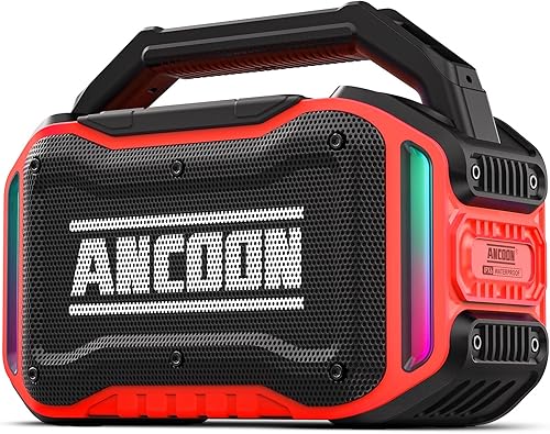 Miniatura 10 de Altavoces Bluetooth Inalámbricos: Altavoz de 80 W (pico) con graves, tiempo de reproducción de 20 horas, IPX6 impermeable, altavoces grandes para el