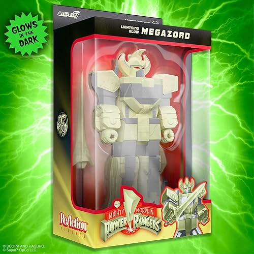 Miniatura 3 de Super7 Mighty Morphin Power Rangers Megazord (Lightning Glow) - Figura de acción de Power Rangers de 5.75 pulgadas con accesorios coleccionables de