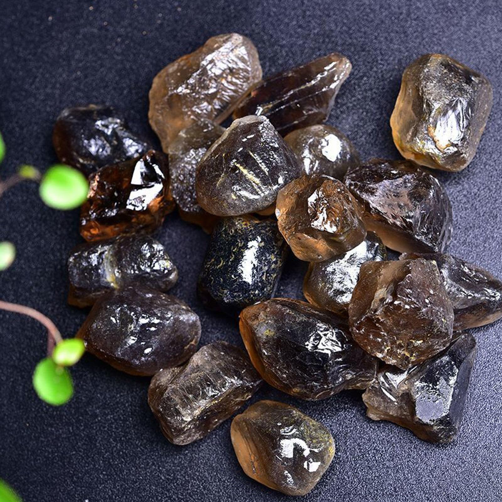 Piedras Pulidas a Granel de 2.2 Libras | Piedras Grandes de Cuarzo Ahumado Natural Caídas | Cristal Curativo de Energía | Regalos de Piedras Preciosas | Reiki | Decoración del Hogar,2-3cm