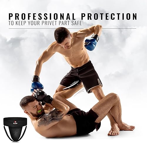 Miniatura 4 de DXM SPORTS Protector de ingle de boxeo para hombre, protector de ingle ajustable para kickboxing, equipo de entrenamiento de taekwondo, Muay Thai,