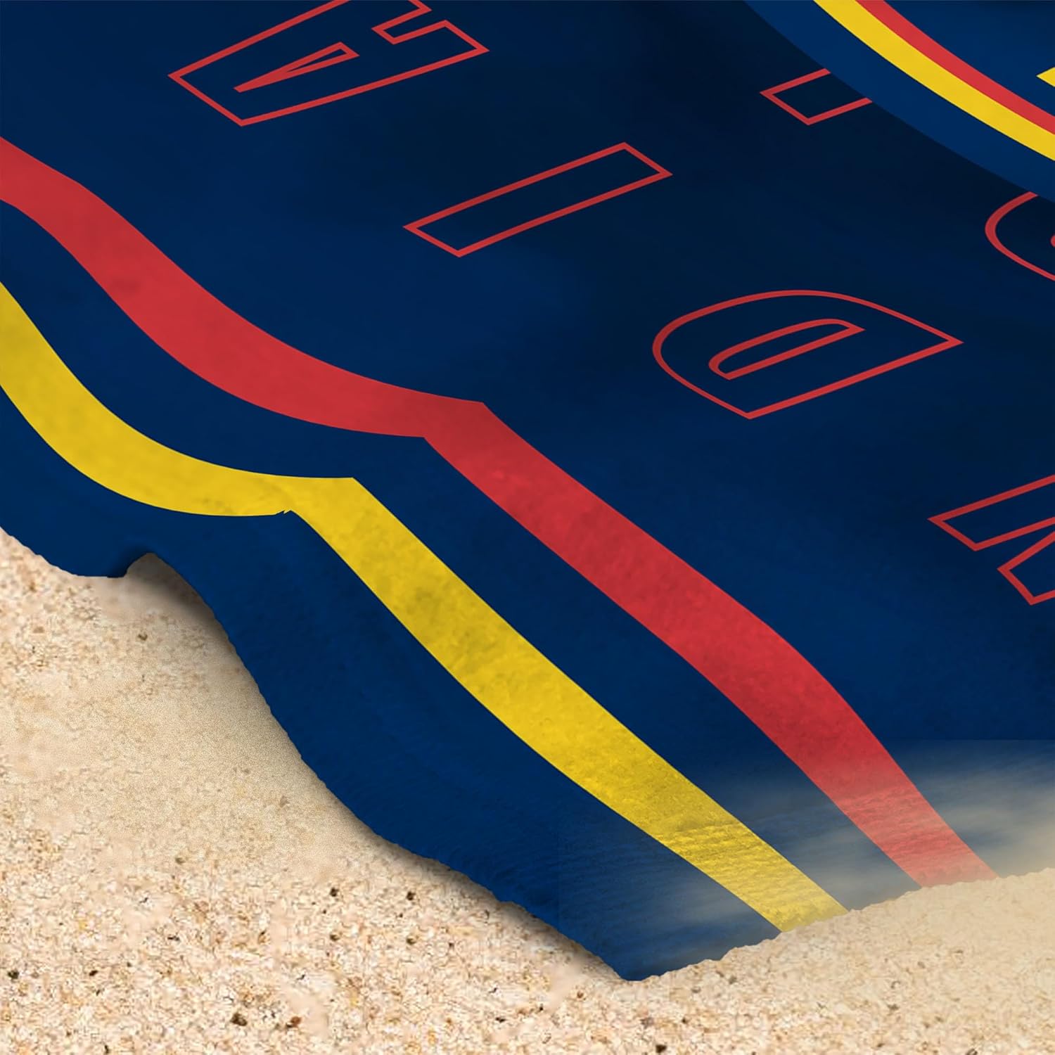 Northwest WNBA Indiana Fever Jersey Stripes Beach Towel, Soft Absorbent Cotton Blend Bath, Pool Swim Travel Fan Gear, 35 x 60 Inch