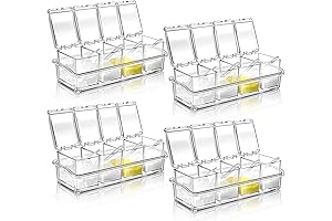 16-Piece Clear Seasoning Box with Spoons: An Unbeatable Pick for Storing and Displaying Candy