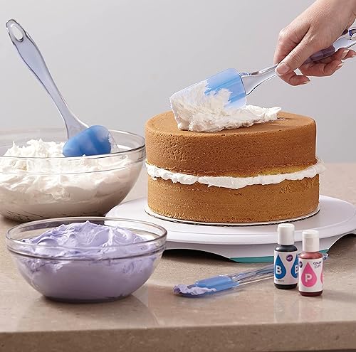 Miniatura 3 de Set de Espátula de silicona WiltonEasy Flex de 3piezas Paquete de 1 Azul