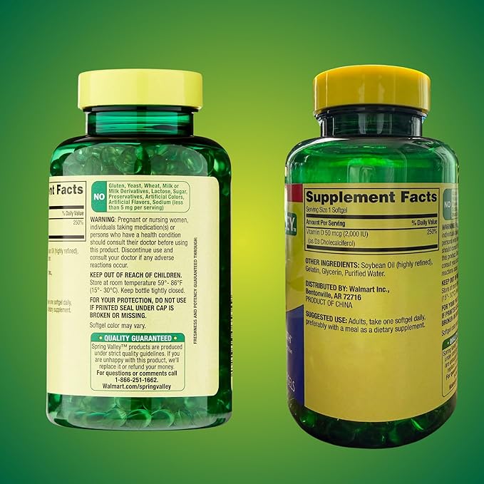 KP+ Vitamina D 50 mcg (2000 UI) 400 Cápsulas Salud Ósea miniatura 7