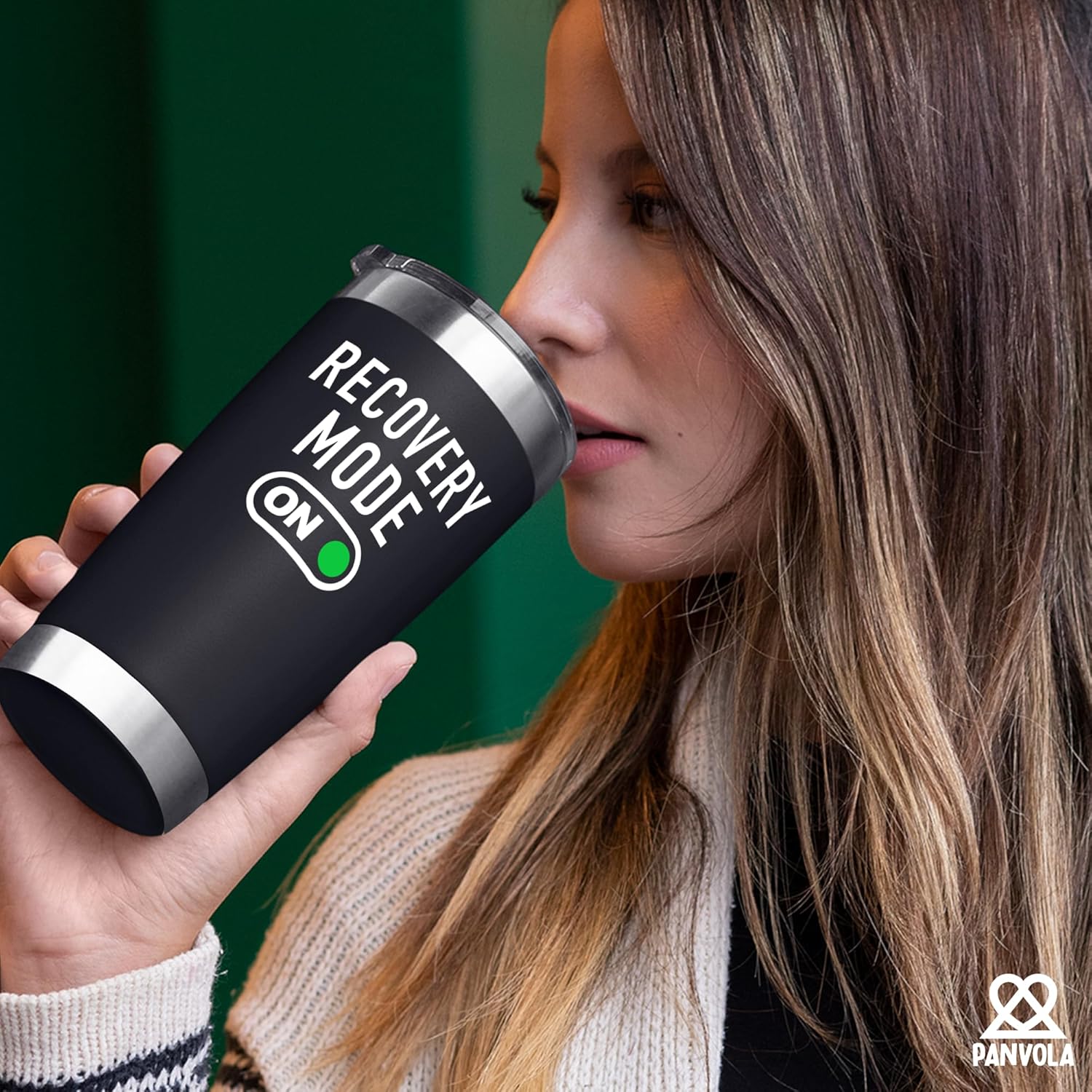 Recovery Mode On Vacuum Insulated Tumblers Get Well Recovery Gifts For Patient Motivational Inspirational Gifts For Family Friends Stainless Steel With Lid And Straw (Black, 20 Ounces) - Image 6