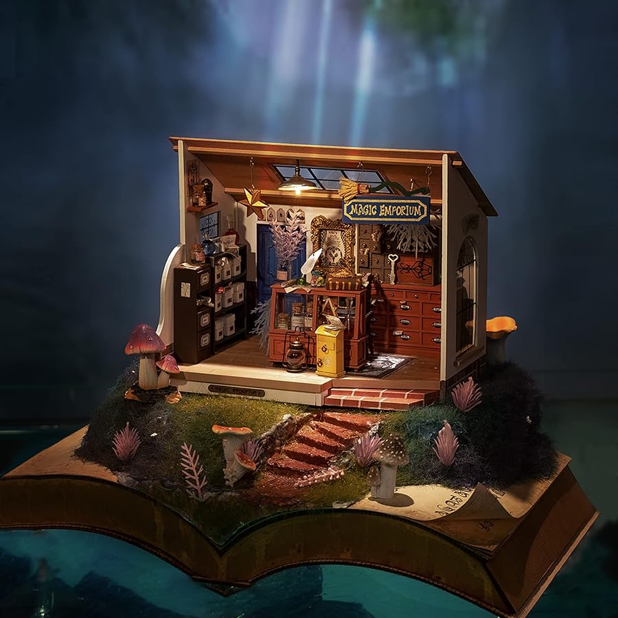 Rolife Mystic Archives Serisi Kitap Nook kiti Kendin Yap Bebek Evi Od… - Görsel 2