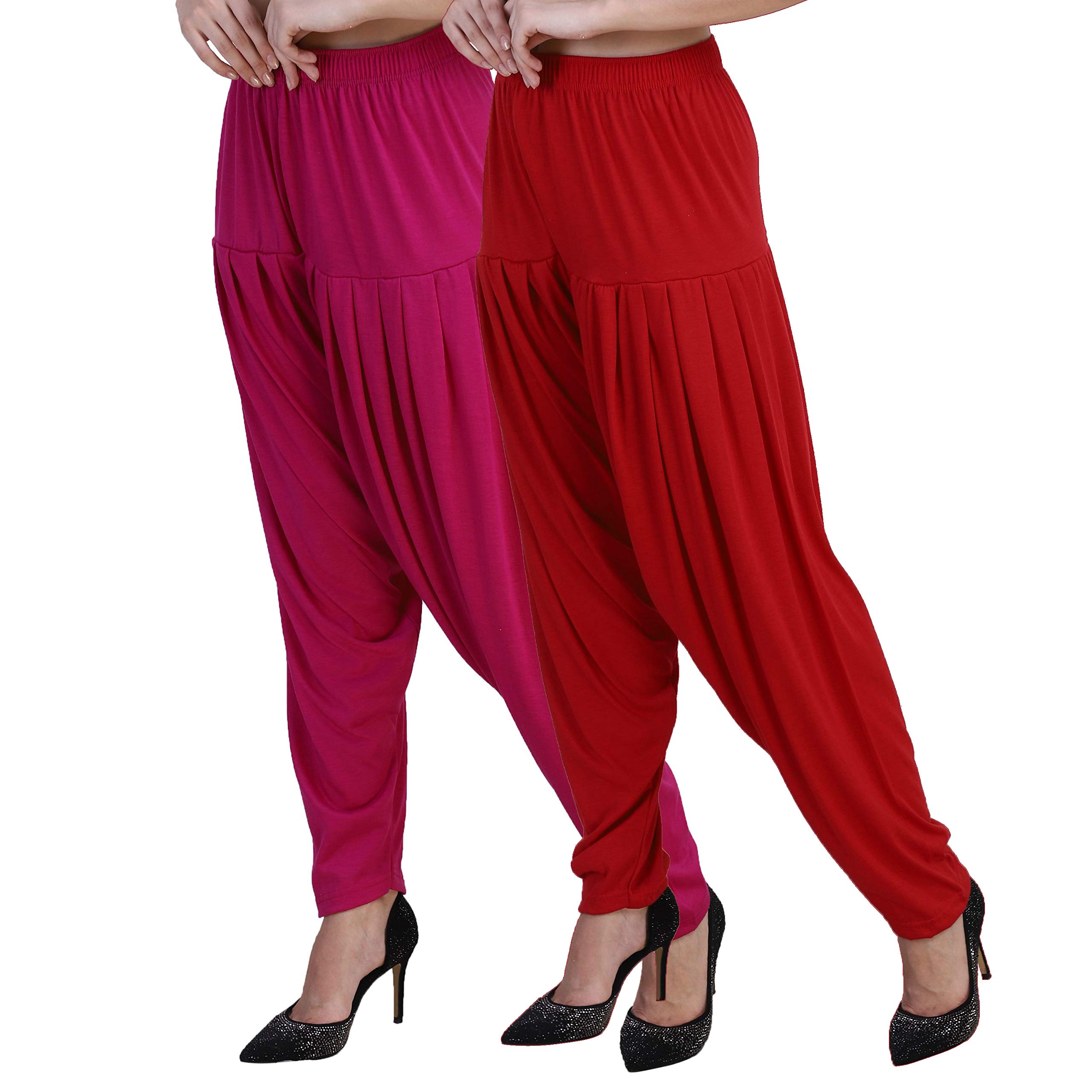 casuals Woman's Plain Viscose Drawstring Patiala Salwar Patiala || Patiyala || Patiala Pants L XL 2XL 3XL 4XL-picture-24