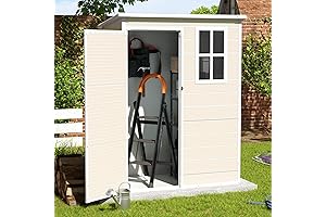 5x3 ft Prebuilt Resin Shed: Secure and Durable Outdoor Storage Solution