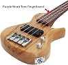 Backing Mini Electric Bass Guitar, Travel Ubass 4 Strings, Fret Ukulele Bass with Gig Bag
