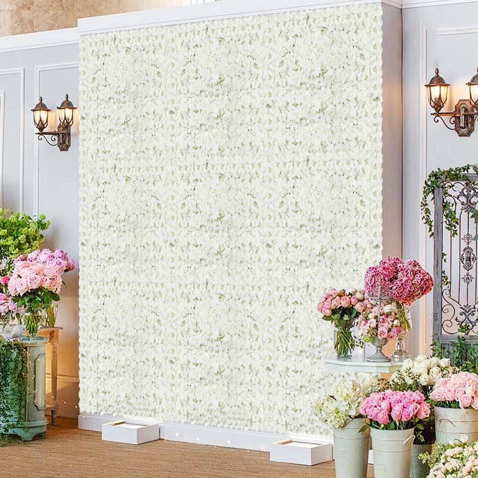Amazon.com: Flower Wall Panel Floral Backdrop,10 pcs 24